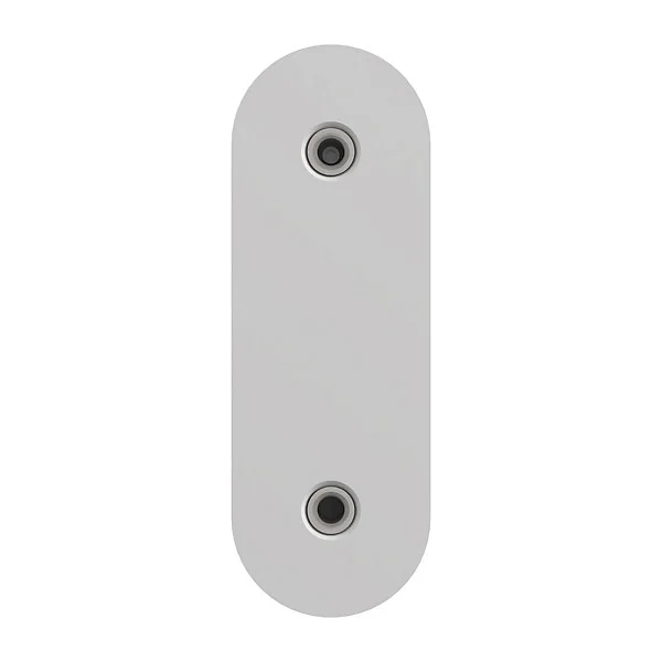 Porte-serviettes pivotant mural en acier inoxydable blanc Cavally GoodHome