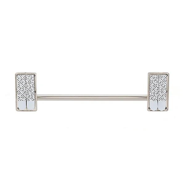 Porte-serviettes à coller chromé 30 cm Command