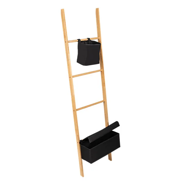 Porte-serviettes à poser en bambou l. 44 x H. 170 cm Wenko Ecori