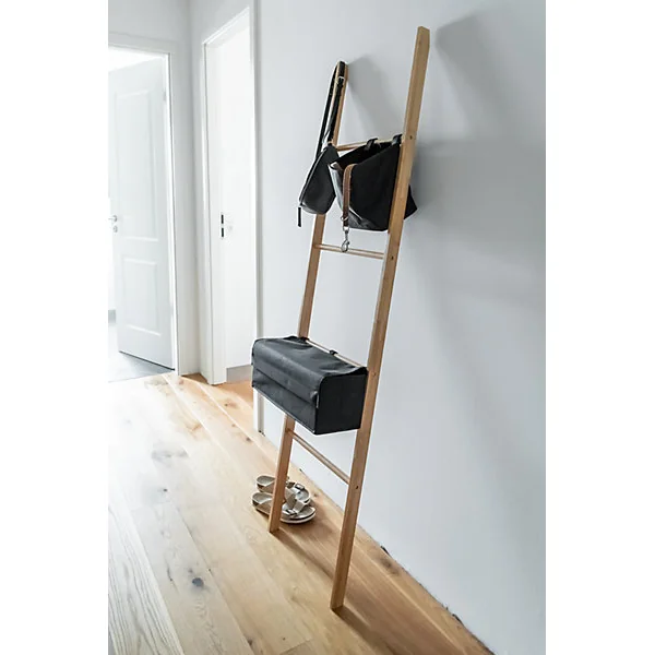 Porte-serviettes à poser en bambou l. 44 x H. 170 cm Wenko Ecori