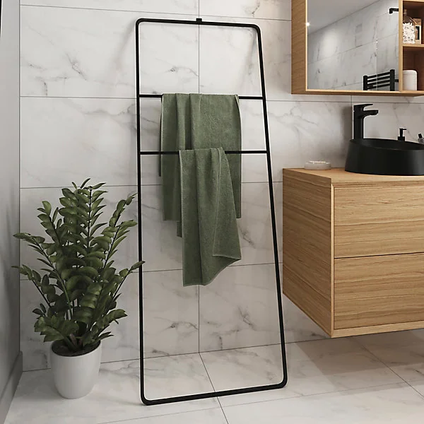 Porte-serviettes échelle noir GoodHome Elland