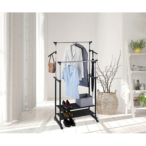 Porte-vêtement extensible H. 169 cm x L. 89,5 cm Wenko noir