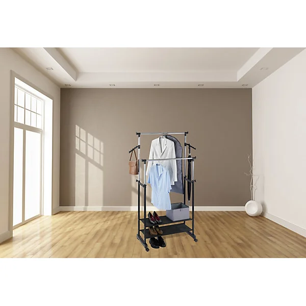 Porte-vêtement extensible H. 169 cm x L. 89,5 cm Wenko noir