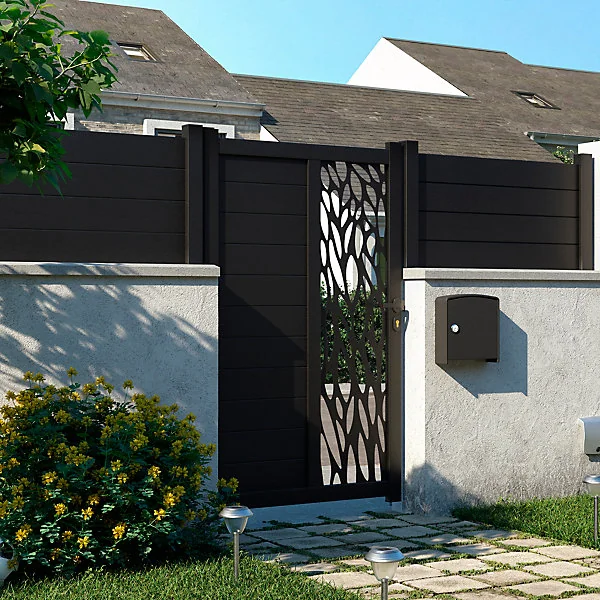 Portillon aluminium Neva anthracite 100 x h.174 cm