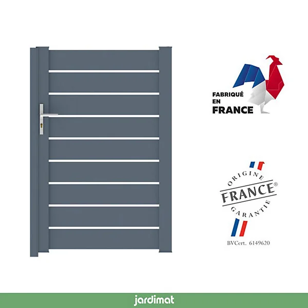 Portillon aluminium Rioz 100X155cm Jardimat