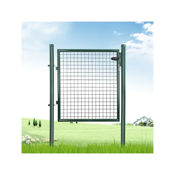 Portillon de Jardin Vert Portillon de Clotûre Maille Soudée 87x90 cm