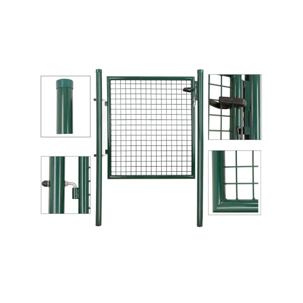Portillon de Jardin Vert Portillon de Clotûre Maille Soudée 87x90 cm