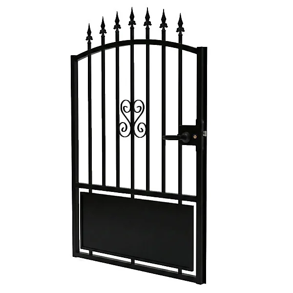 Portillon fer Braga noir - 100 x h.120 cm
