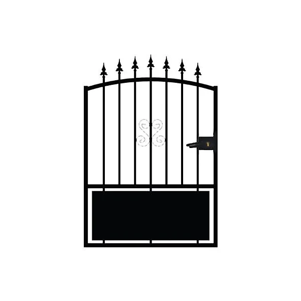 Portillon fer Braga noir - 100 x h.120 cm