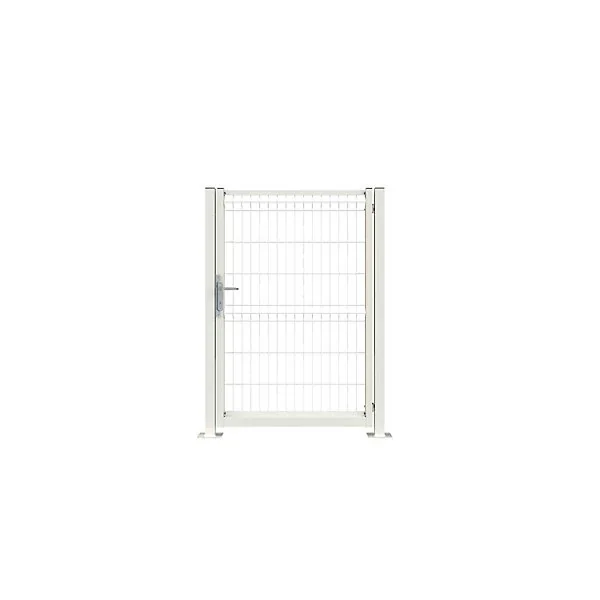 Portillon pour cloture grillagée Axyle blanc H.150 cm