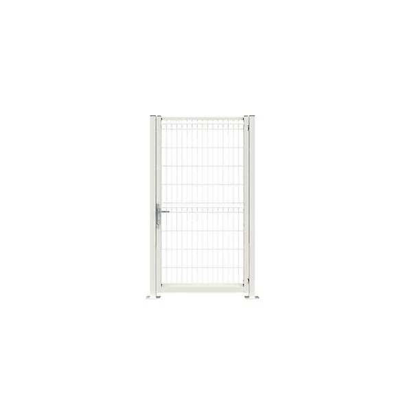 Portillon pour cloture grillagée Axyle blanc H.190 cm