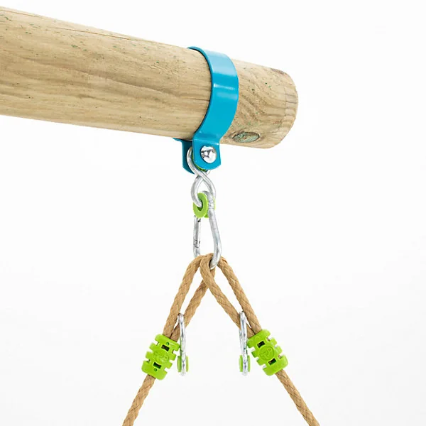 Portique Ceyreste en bois 2 balançoires et une échelle