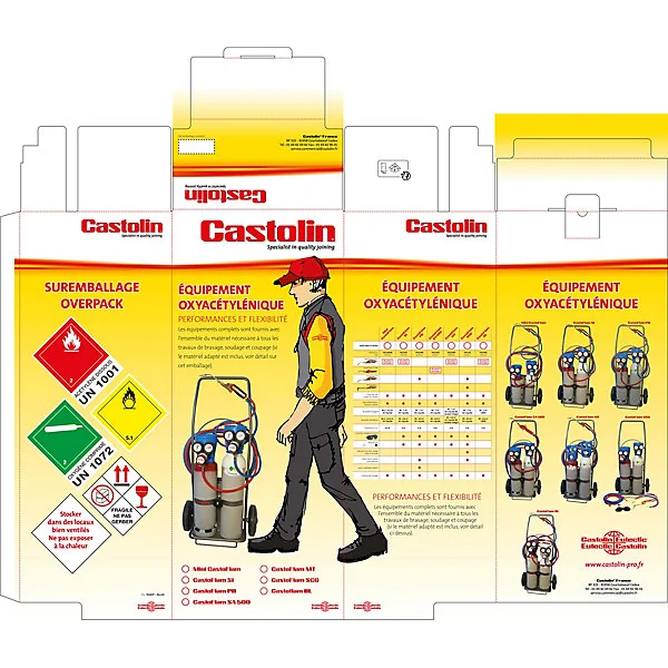 Poste à souder mini Castolin Castoflam Oxyflam 500 avec bouteille Oxygene / Acetylene