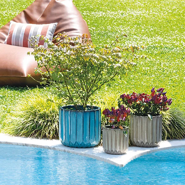 Pot de fleurs Capri terre cuite multicolore ∅28 cm Deroma