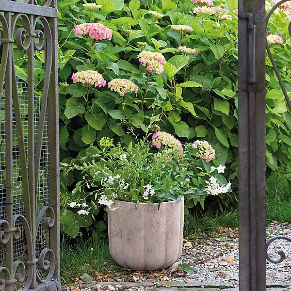 Pot de fleurs Pumpkin terre cuite marron ∅20 cm x H.18 cm Deroma
