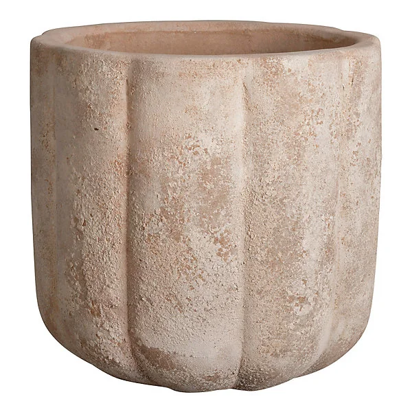 Pot de fleurs Pumpkin terre cuite marron ∅28 cm x H.26 cm Deroma