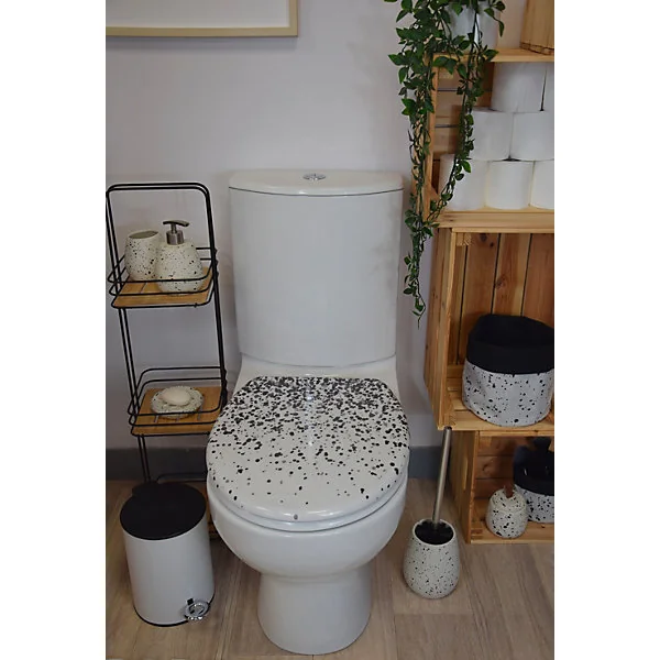 Pot et balai WC, coloris naturel, Demy
