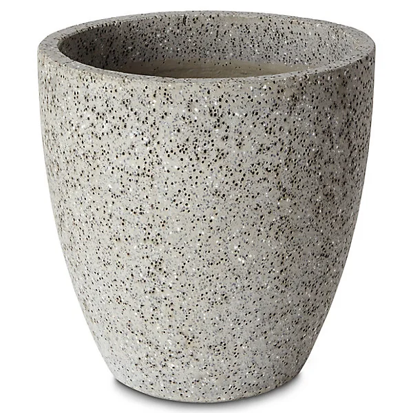 Pot rond ciment Blooma Hoa gris clair ø41 x h.35 cm