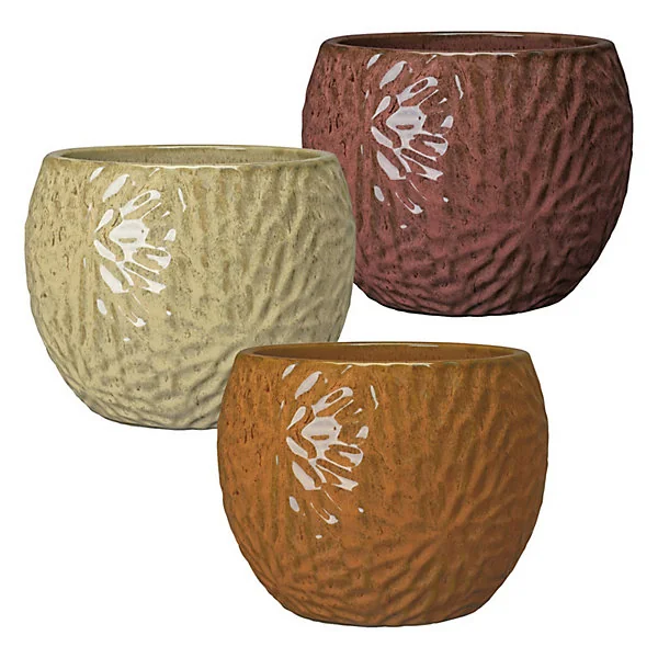 Pot rond en terre cuite coloris assortis ø37,5cm Deroma Sunlight