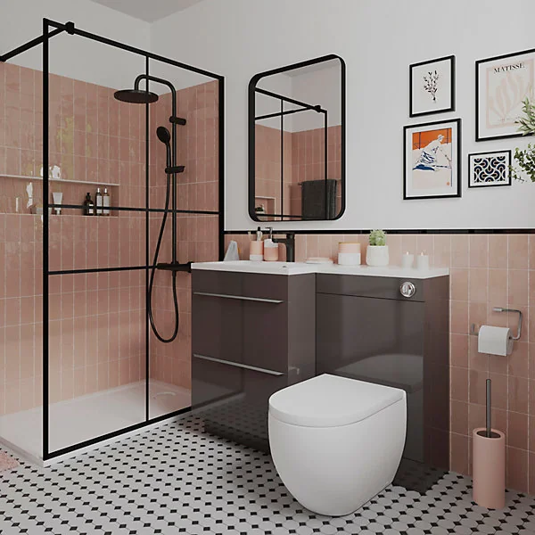 Pot à coton Koros blanc et nude GoodHome