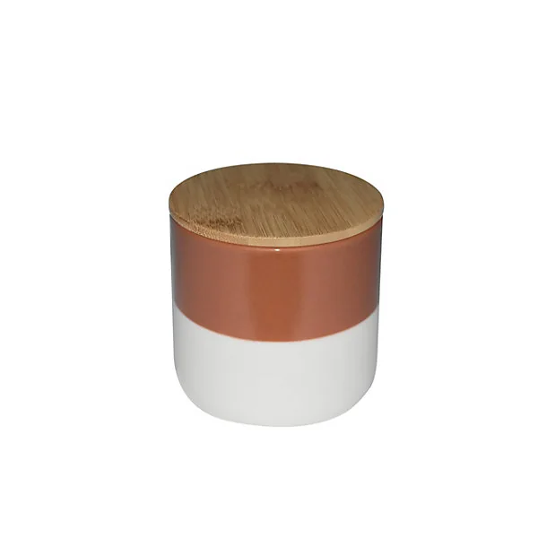 Pot à coton Koros blanc et terracotta GoodHome