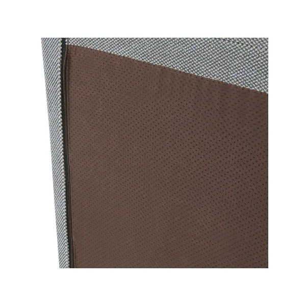 Pouf Confortable Tissu Gris 80 x 55 x 35 cm