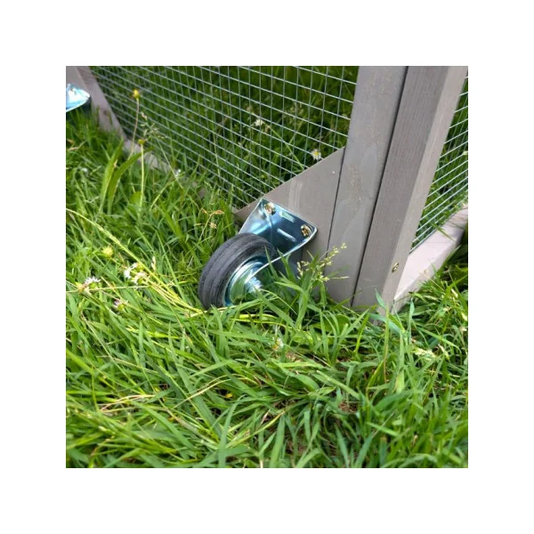 Poulailler Sore 4 à 6 Poules Poulailler Mobile Déplaçable avec Toit Shingle et Polycarbonate