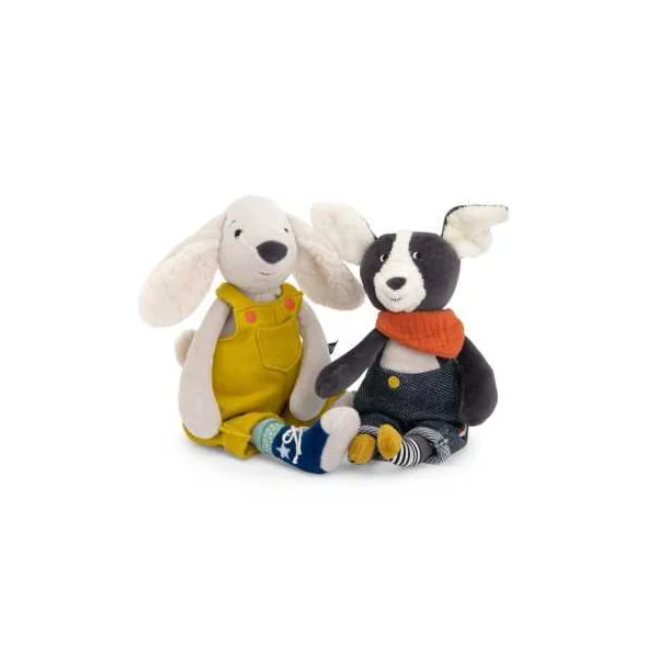 Poupée chien Pilou jaune Puce & Pilou - Moulin Roty