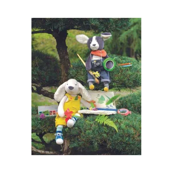 Poupée chien Puce bleu Puce & Pilou - Moulin Roty