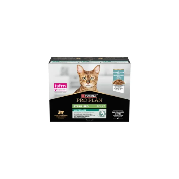 PRO PLAN ADULT STERILISED MAINTENANCE POISSONS 10X85GR GELEE