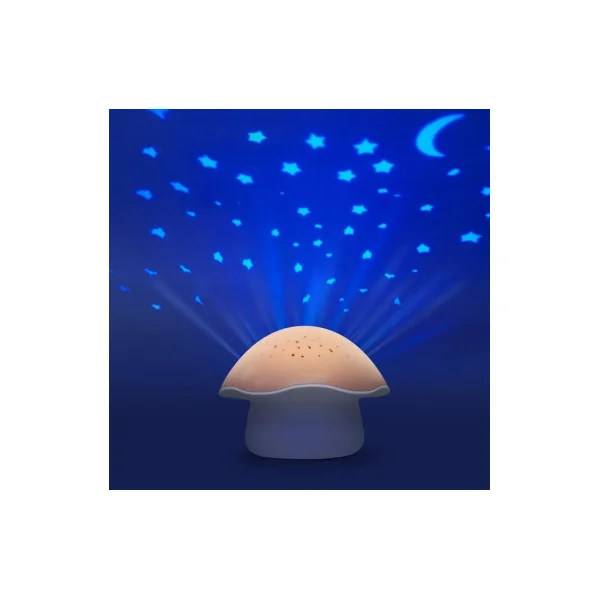 Projecteur d’étoiles Champignon rose - Pabobo