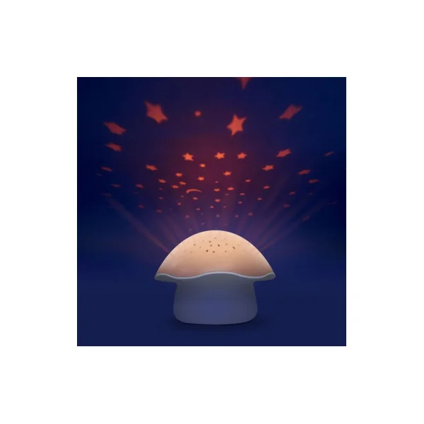 Projecteur d’étoiles Champignon rose - Pabobo