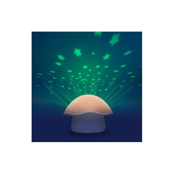 Projecteur d’étoiles Champignon rose - Pabobo