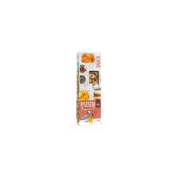 PUUR PAUZE STICK PERROQUET & INSEPARABLE PAPAYE & COCO