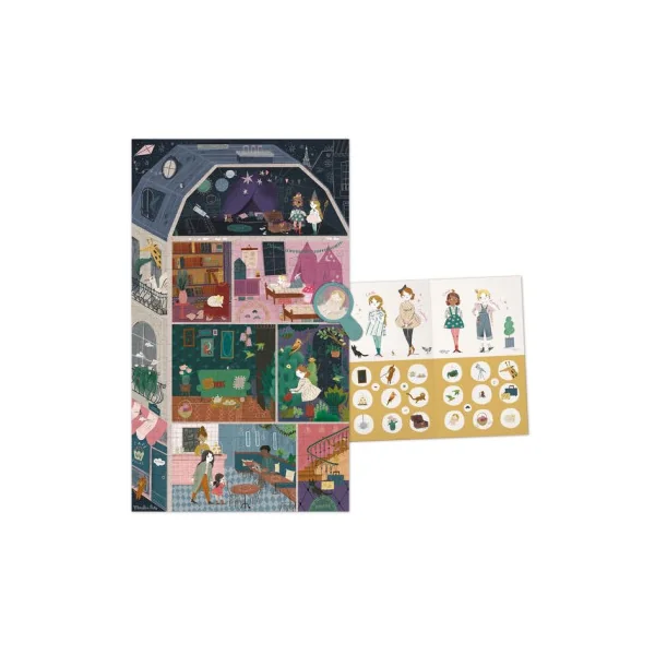 Puzzle 200 pièces l'hôtel particulier Les Parisiennes - Moulin Roty