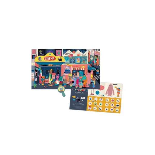 Puzzle 200 pièces tous au cinoche Les Schmouks - Moulin Roty