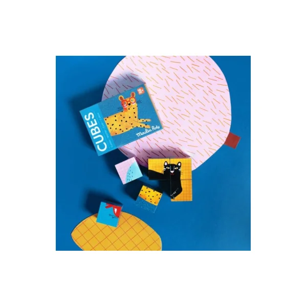 Puzzle 6 cubes Les toupitis - Moulin Roty