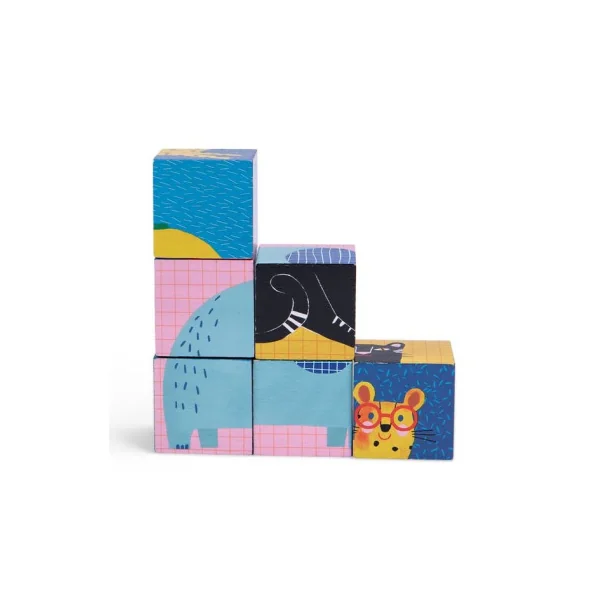 Puzzle 6 cubes Les toupitis - Moulin Roty