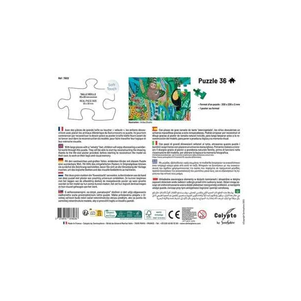 Puzzle Animaux d'Amérique du Sud 36 pièces - Sentosphère