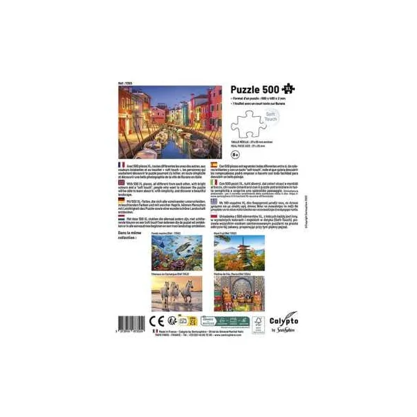 Puzzle Burano Italie 500 pièces XL - Sentosphère