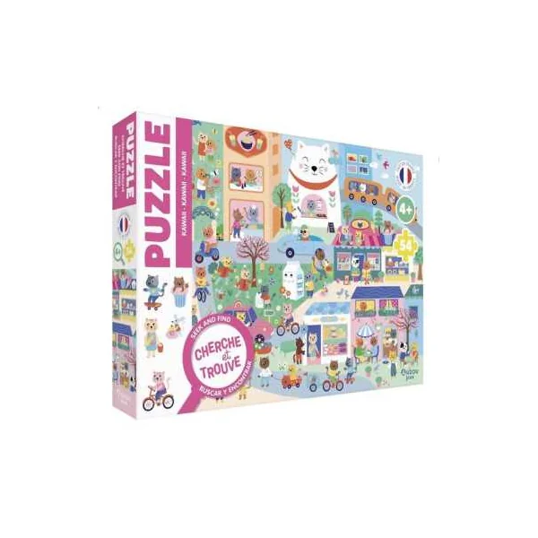 Puzzle cherche et trouve Kawaii - Auzou