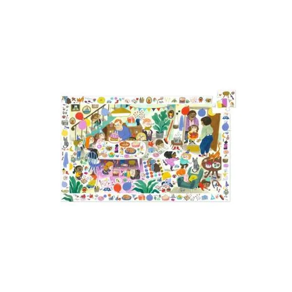 Puzzle d'observation 54 pièces La fête d'anniversaire - Djeco