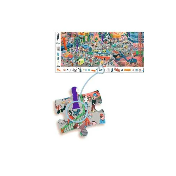 Puzzle d'observation La ville 200 pièces - Djeco