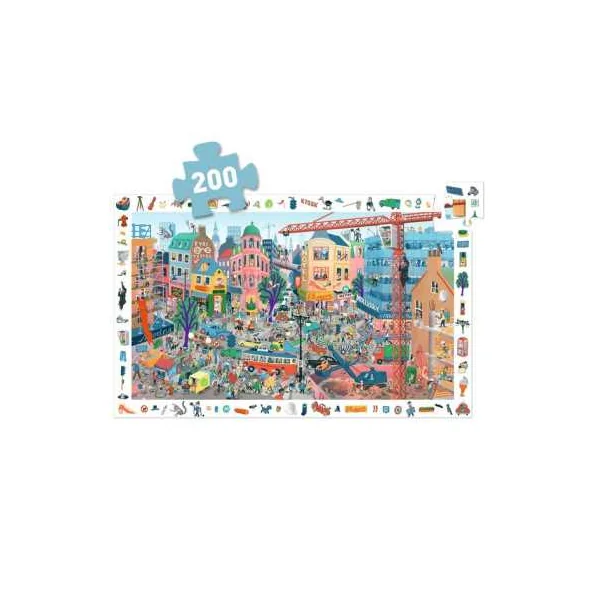 Puzzle d'observation La ville 200 pièces - Djeco