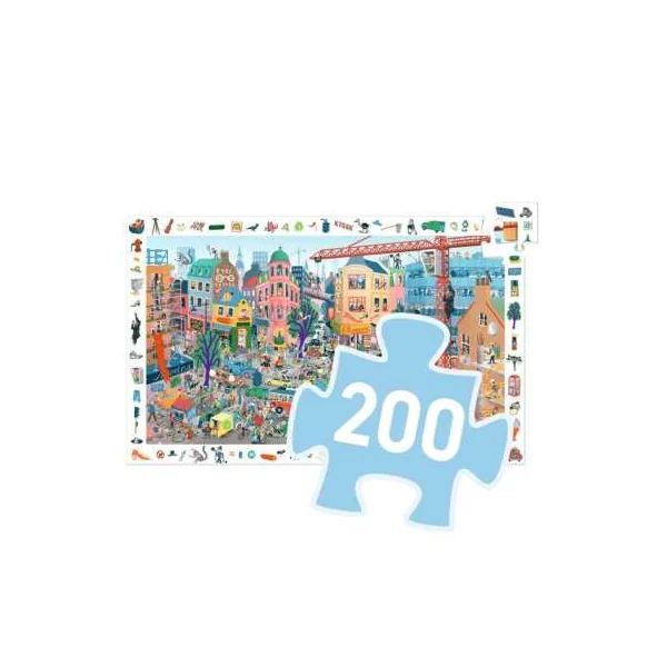 Puzzle d'observation La ville 200 pièces - Djeco