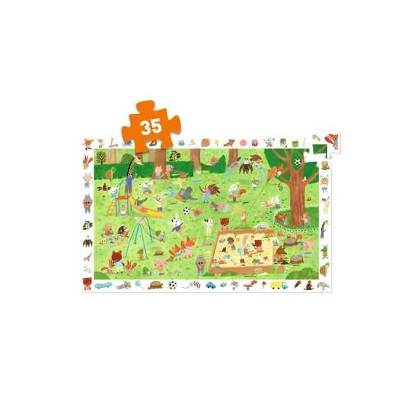 Puzzle d'observation Le square des petits amis - Djeco
