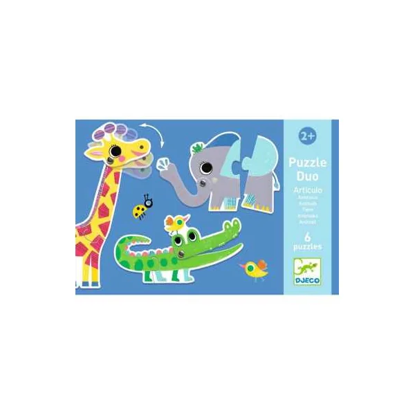 Puzzle duo articulo Animaux - Djeco
