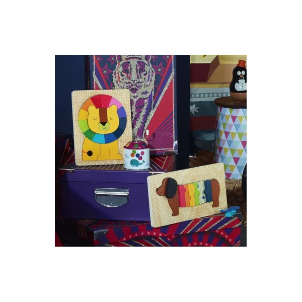 Puzzle encastrement en volume lion Andy Westface - Vilac