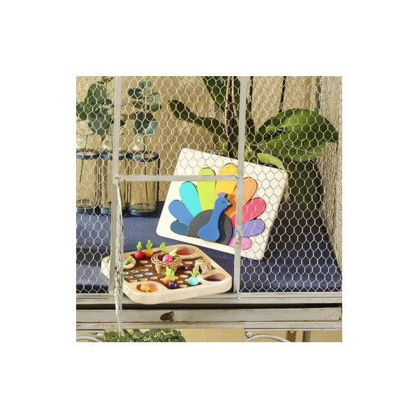 Puzzle encastrement en volume paon Andy Westface - Vilac