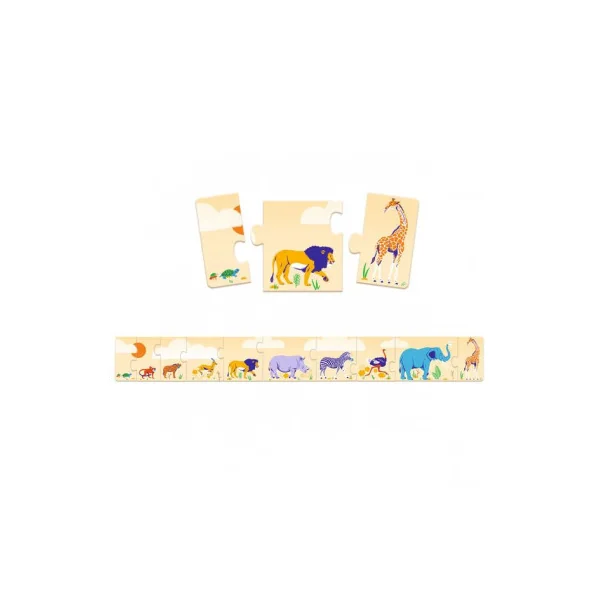 Puzzle frise Petits et grands - Djeco